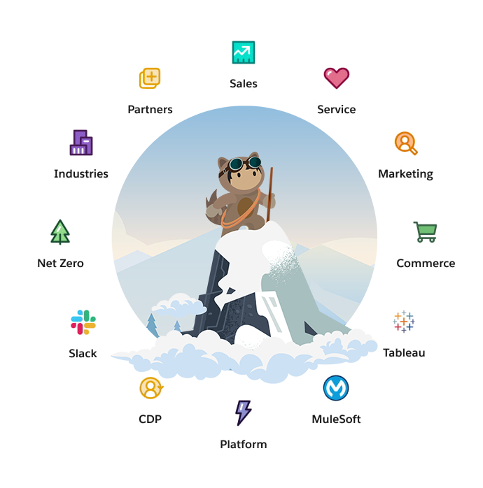 Salesforce Customer 360 - Realtime CRM - Powered by Genie - SSOT, Single source of truth.