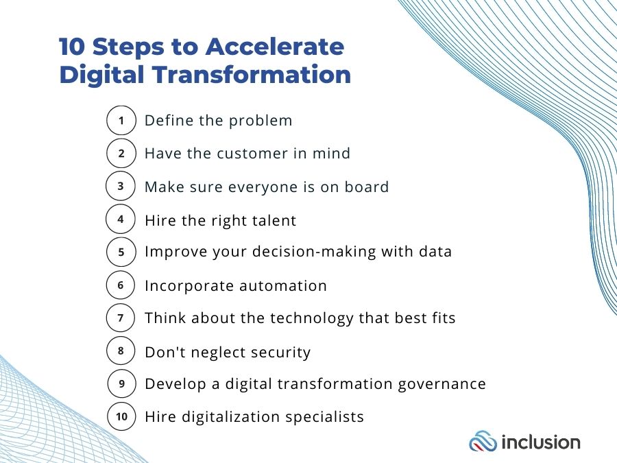 10 steps to accelerate digital transformation