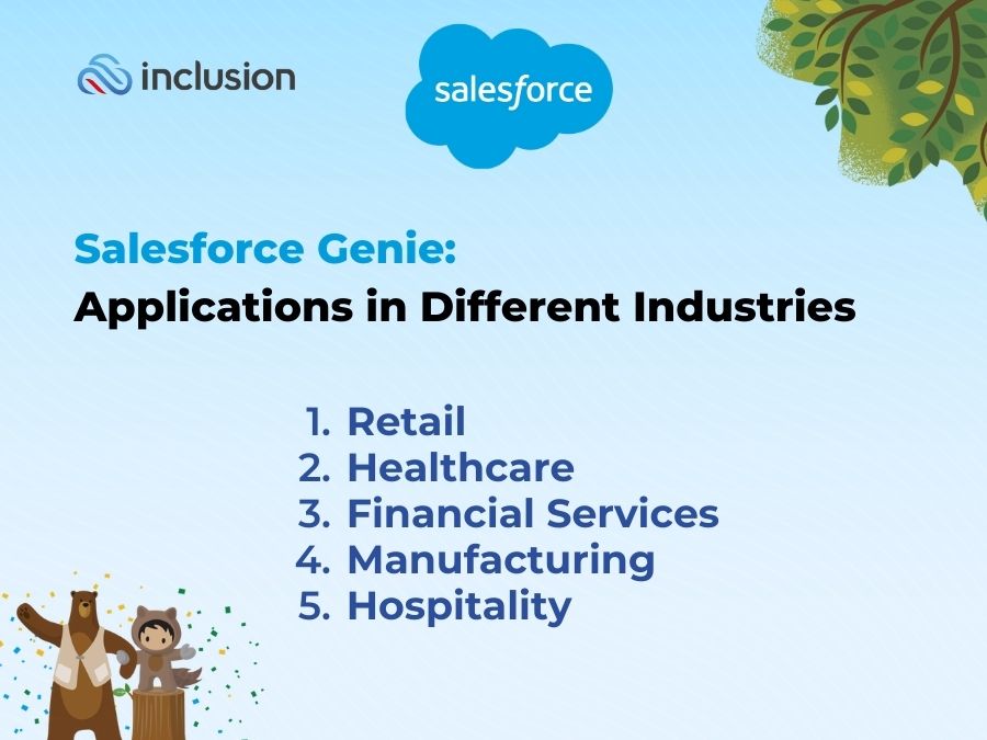 Salesforce Genie in different industries