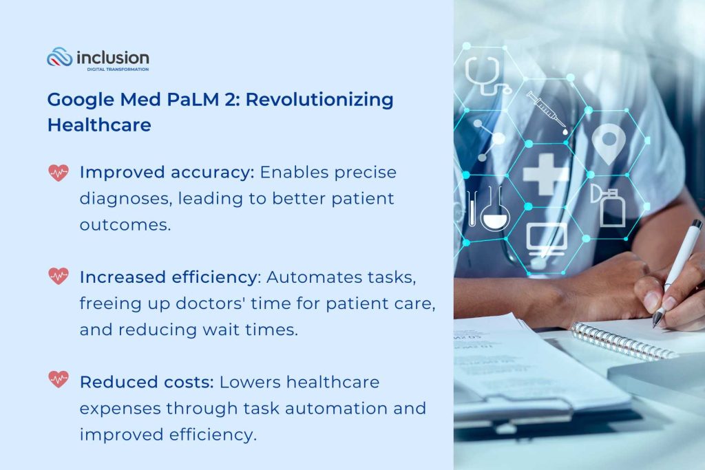 Google Med PaLM 2 Revolutionizing Healthcare with AI and ML