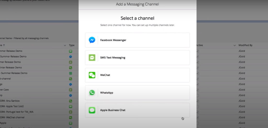 Linking Salesforce and WhatsApp
