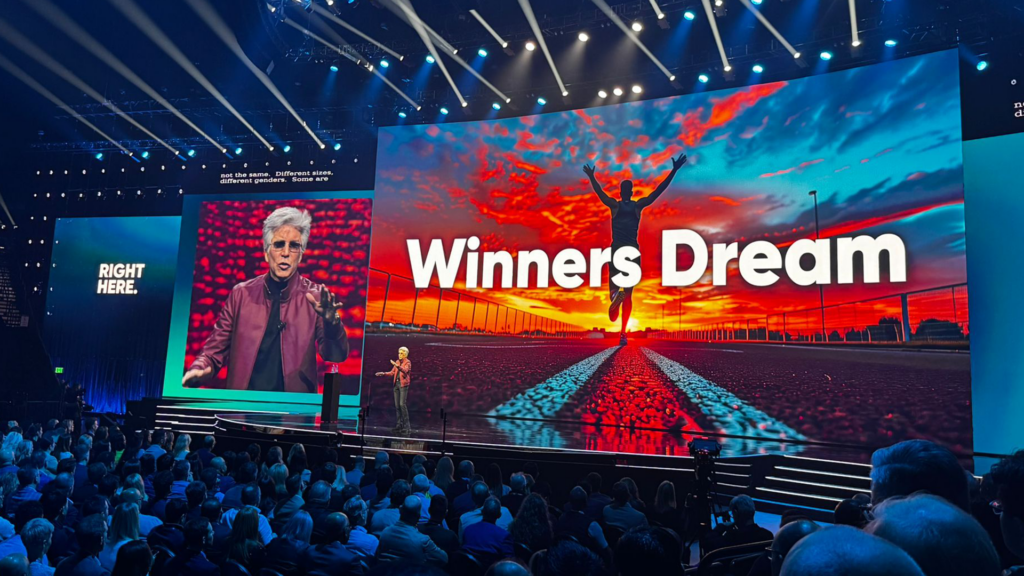 Bill McDermott at the mythical MGM arena