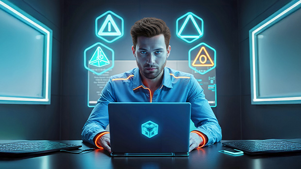 Inclusion Cloud Agentic AI oversight banner featuring human operator supervising AI systems for strategic and high-risk decision control.