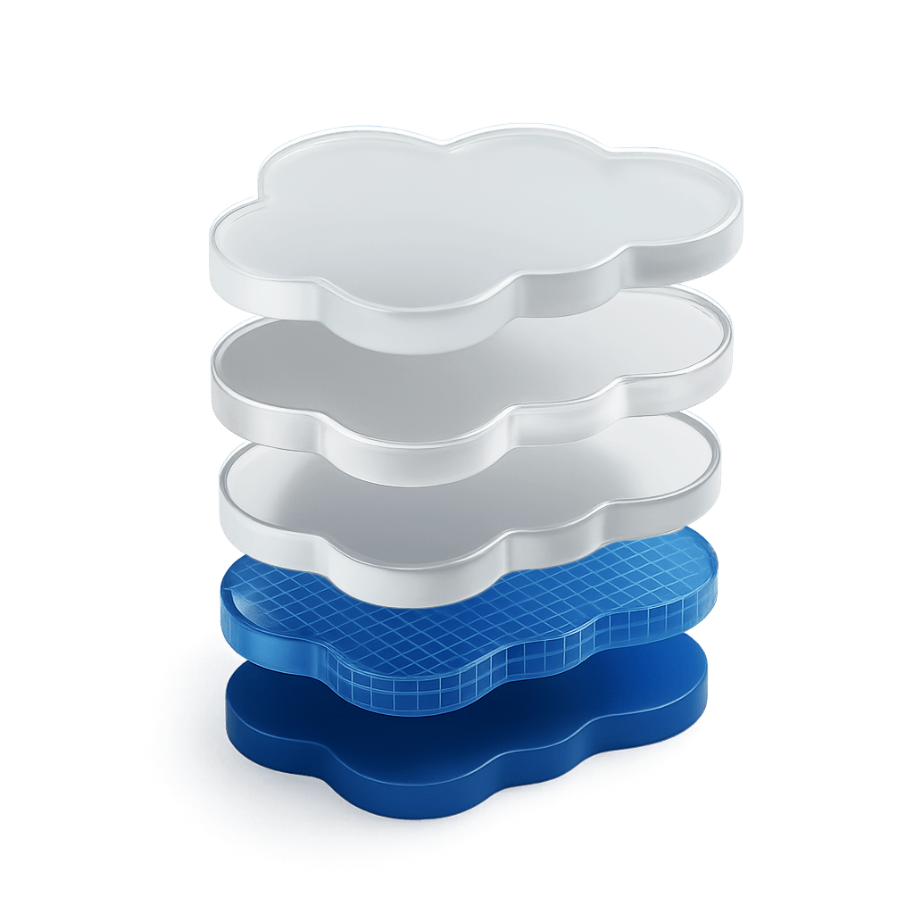 Salesforce data and integration layer icon by Inclusion Cloud connecting Data Cloud, MuleSoft, and enterprise systems.