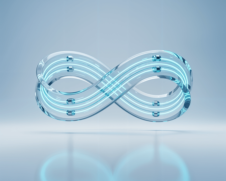 Inclusion Cloud Salesforce scale and continuous innovation icon symbolizing upgrades, integrations, and AI evolution.