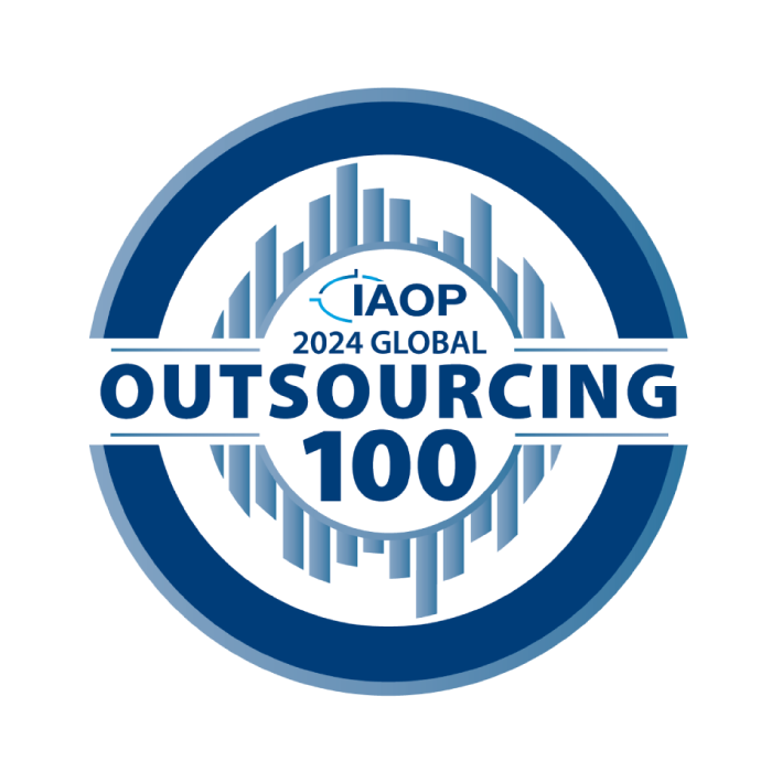 IAOP Global Outsourcing 100 recognition highlighting Inclusion Cloud as a leading enterprise outsourcing and delivery partner.