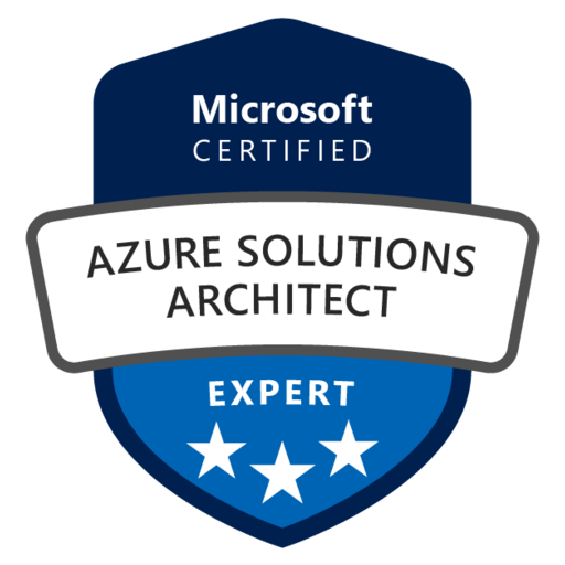 Microsoft Certified: Azure Solutions Architect Expert badge